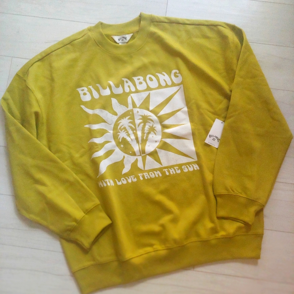 BILLABONG NEW Boyfriend Crewneck Sweatshirt